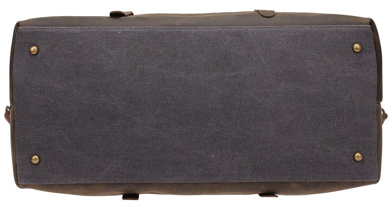 Berchirly Men Travel Duffle Bag Canvas Leather Weekend Bags Gym Luggage Tote Women Large Overnight Handbag - Image 4
